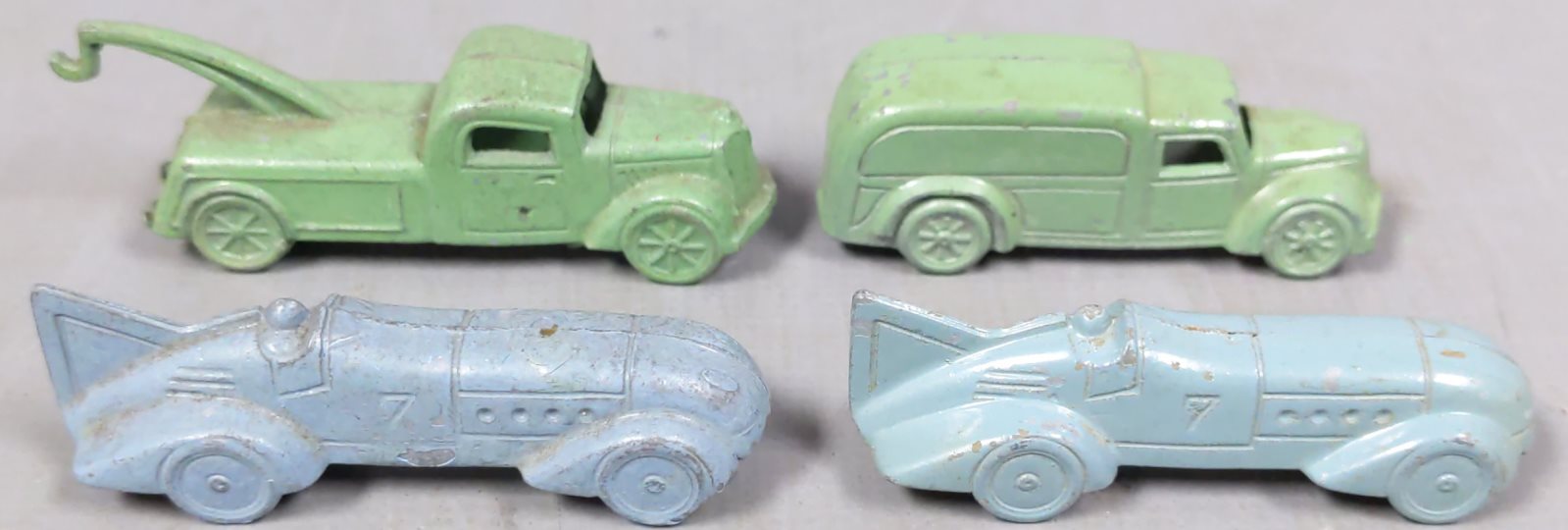 TootsieToy 0510 Vintage Midgets Lead Vehicle Set VG/Box – Trainz
