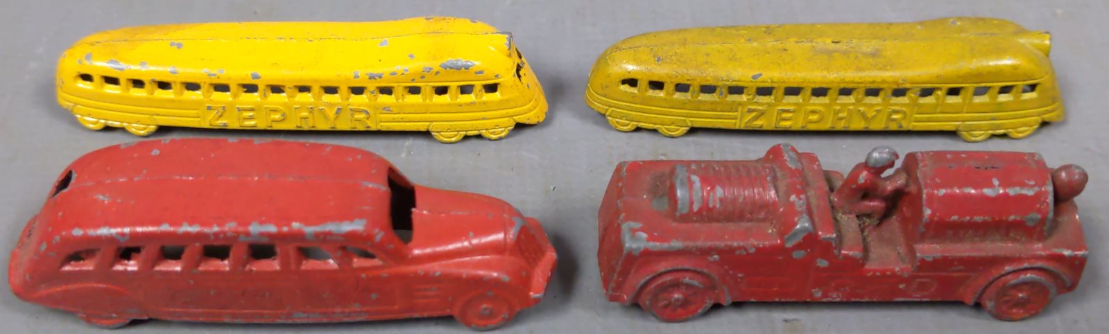 TootsieToy 0510 Vintage Midgets Lead Vehicle Set VG/Box – Trainz