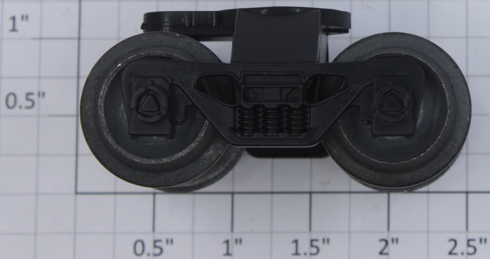 Lionel 19174-50 4-Wheel Plastic 3-Spring Roller Bearing Plain Truck
