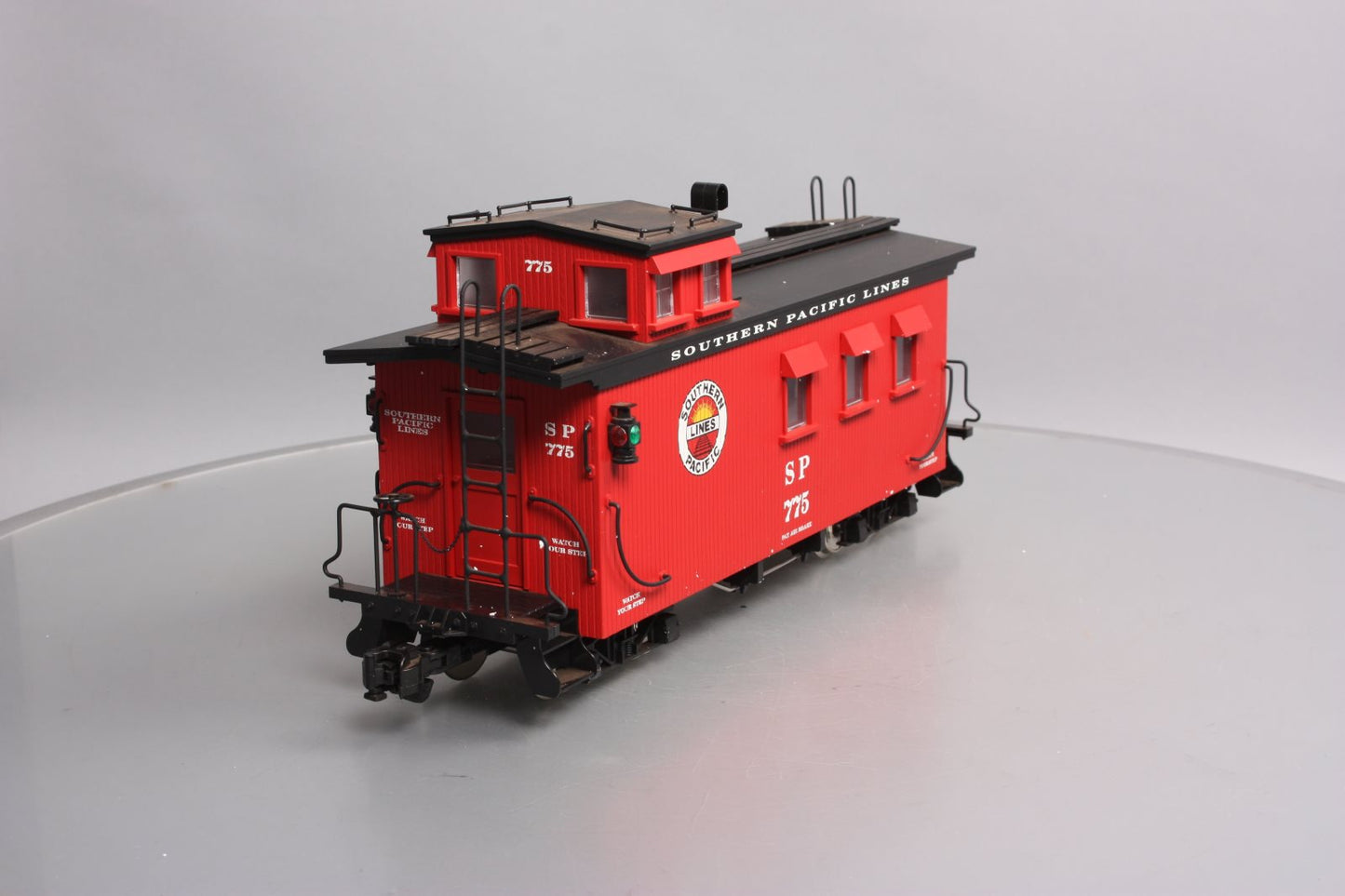 USA Trains 12019 G Southern Pacific Wood Side Caboose #775 (Metal Wheels)