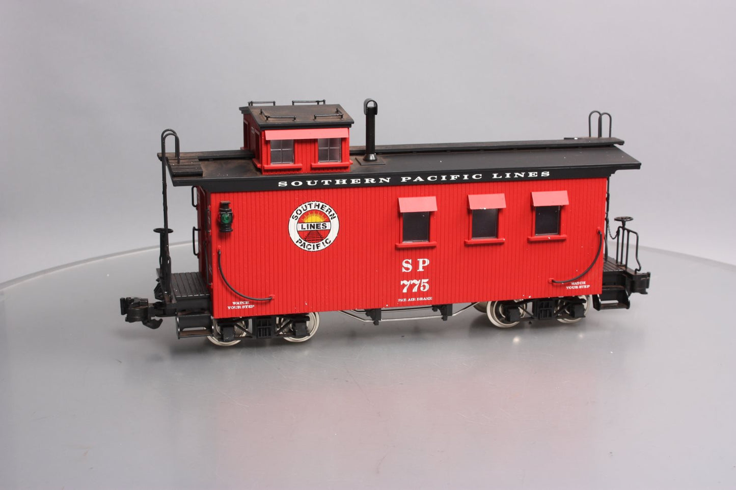 USA Trains 12019 G Southern Pacific Wood Side Caboose #775 (Metal Wheels)