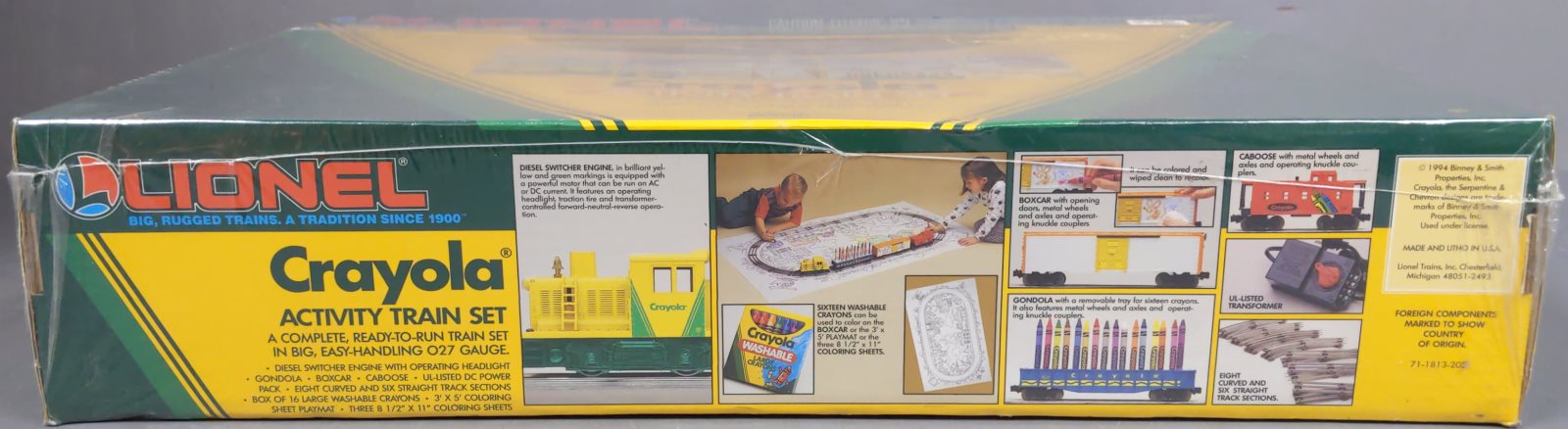 Lionel 6-11813 O Gauge Crayola Activity Diesel Train Set MT/Box