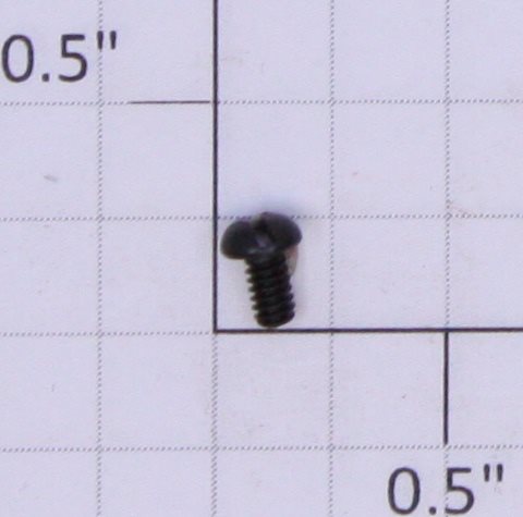 Lionel #3-48 x 3/16" Black Round Head Slotted Screw