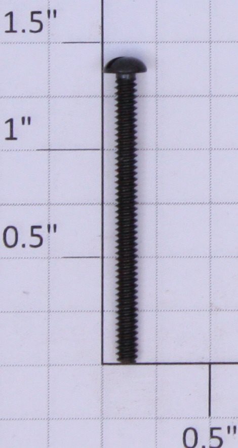 Lionel 8002-165 #4-36 x 1-3/8 Black Round Head Slotted Screw
