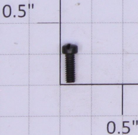 Lionel #2-56 x 1/4" Black Fillister Head Slotted Screw