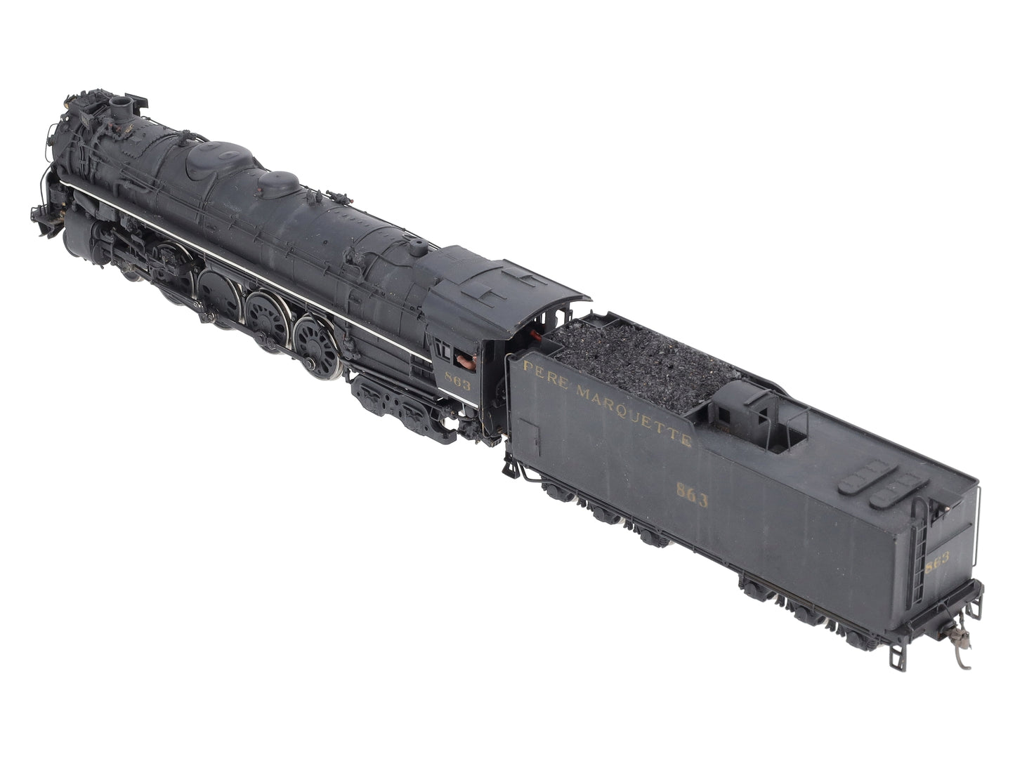 PFM/Fujiyama BRASS HO 2200 4-8-4 Steam Locomotive and Tender w/ DCC (Painted) EX