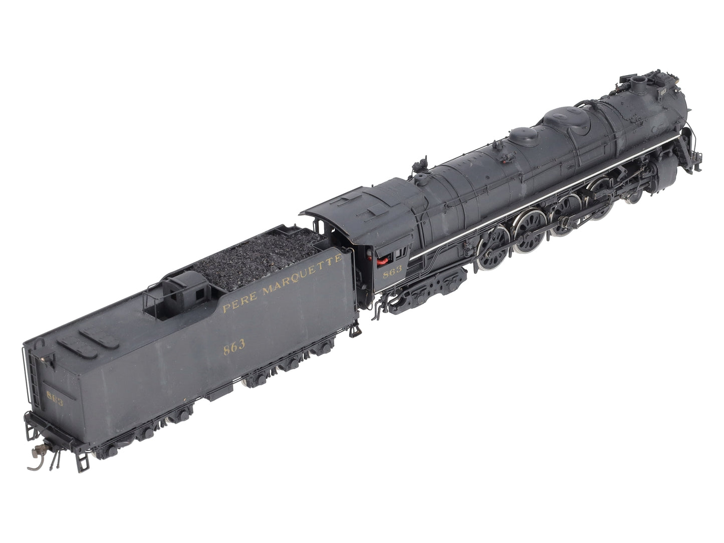 PFM/Fujiyama BRASS HO 2200 4-8-4 Steam Locomotive and Tender w/ DCC (Painted) EX
