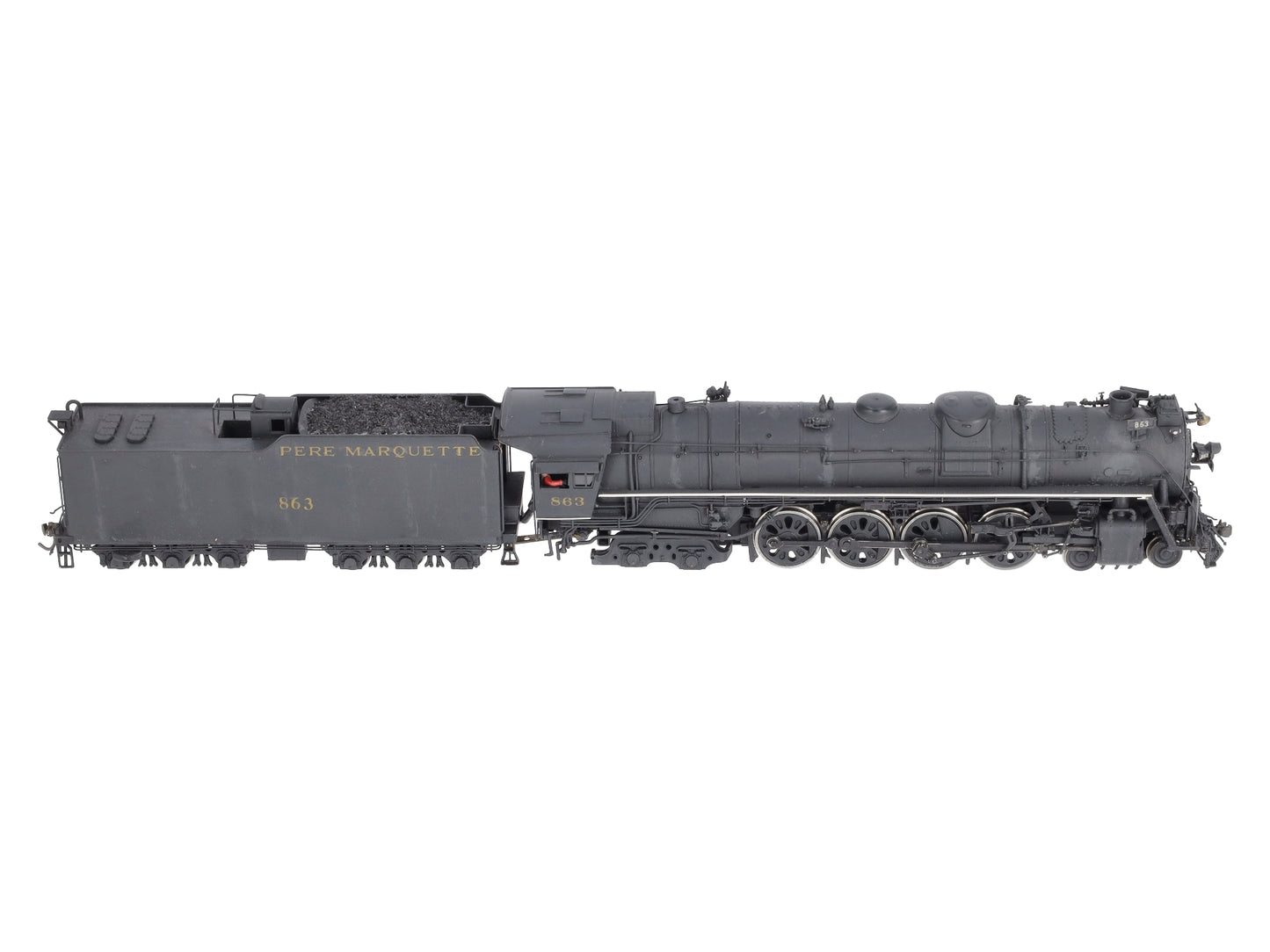 PFM/Fujiyama BRASS HO 2200 4-8-4 Steam Locomotive and Tender w/ DCC (Painted) EX