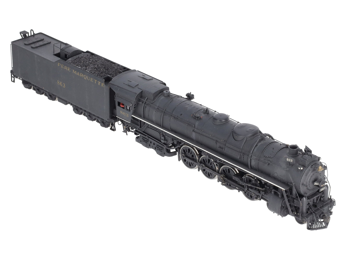 PFM/Fujiyama BRASS HO 2200 4-8-4 Steam Locomotive and Tender w/ DCC (Painted) EX