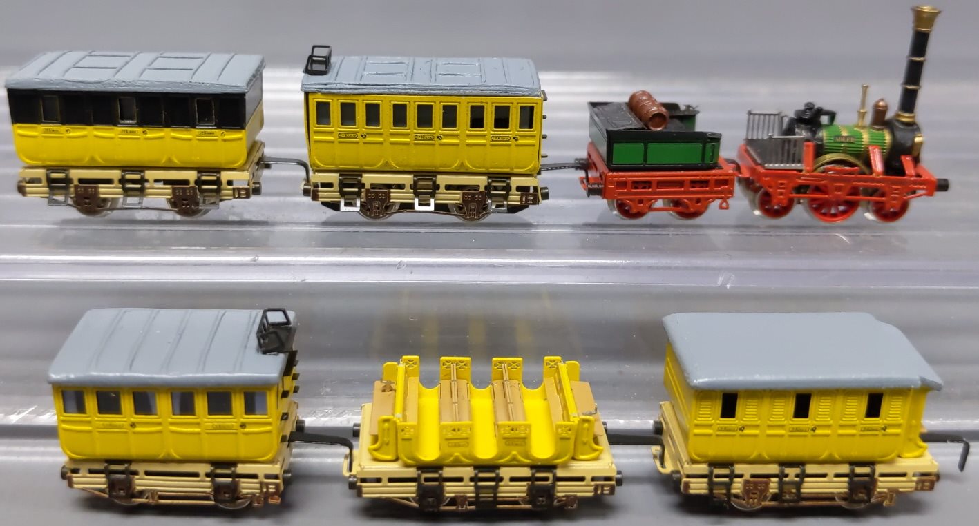 Marklin 8770A Brass Railex Adler Z Gauge Steam Passenger Train Set EX/Box