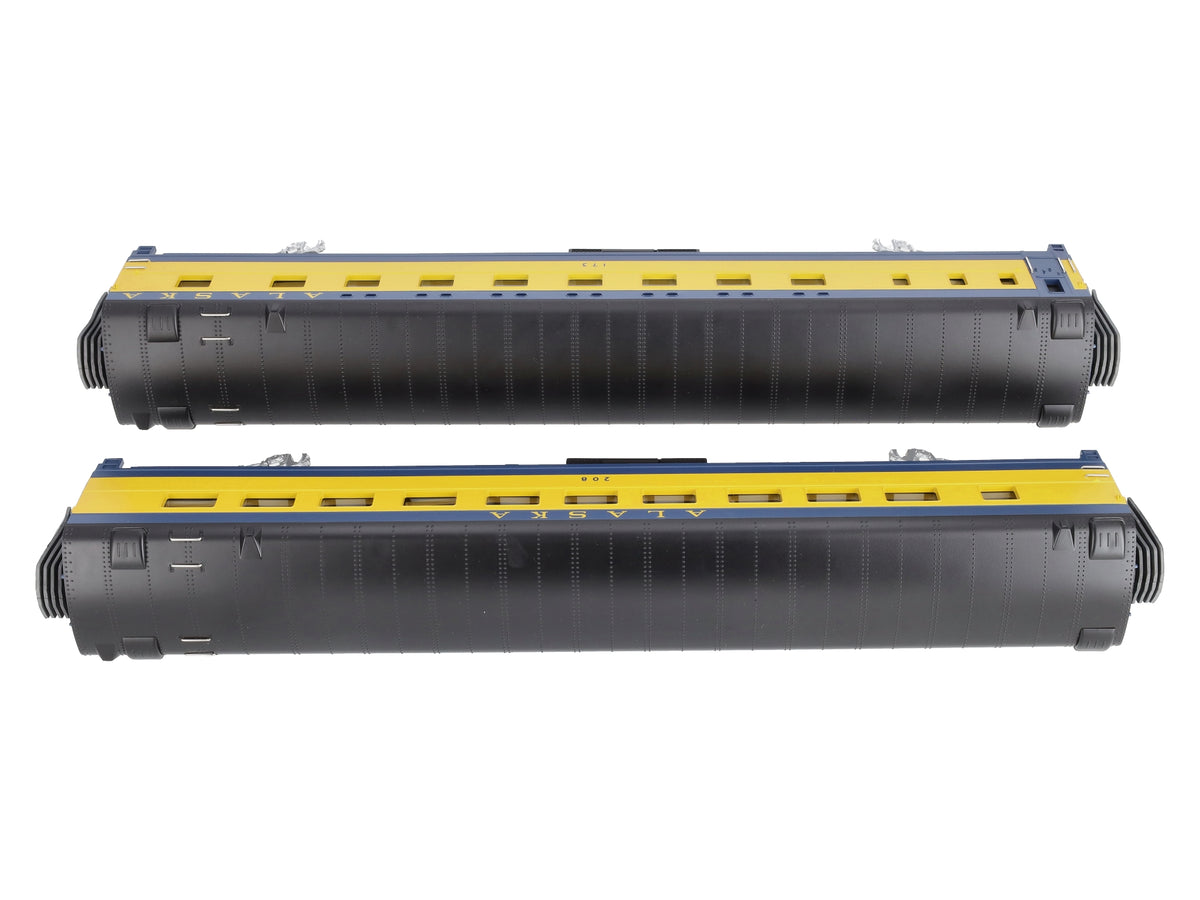 MTH 20-6618 O Alaska 70' Streamlined Sleeper/Diner Passenger Car Set (Set of 2) LN/Box