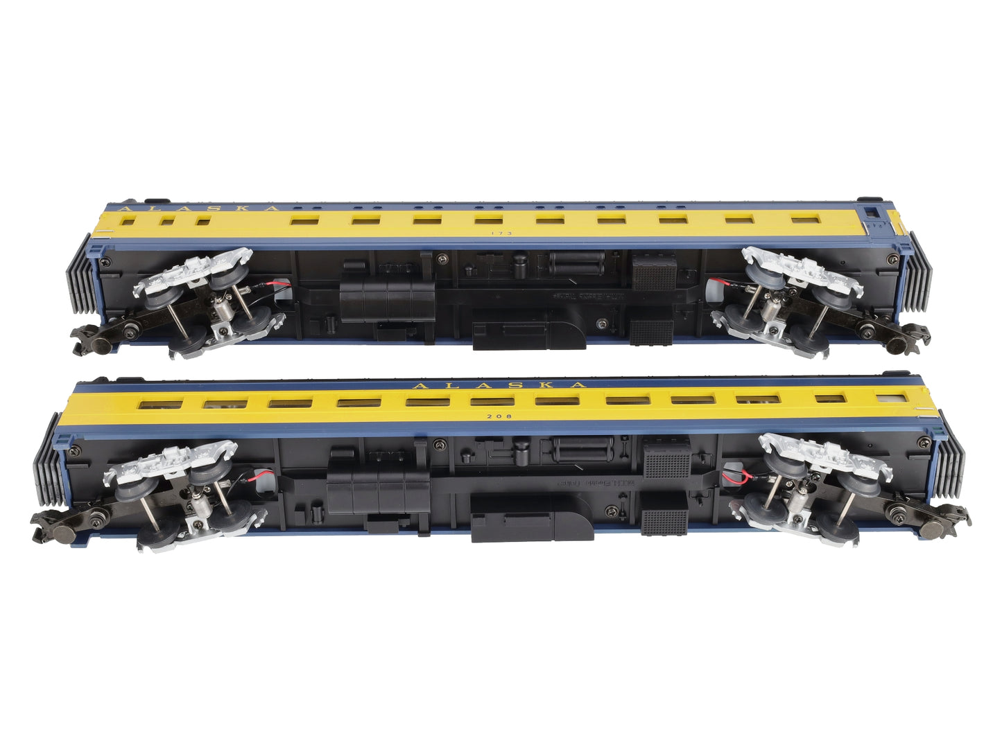 MTH 20-6618 O Alaska 70' Streamlined Sleeper/Diner Passenger Car Set (Set of 2) LN/Box