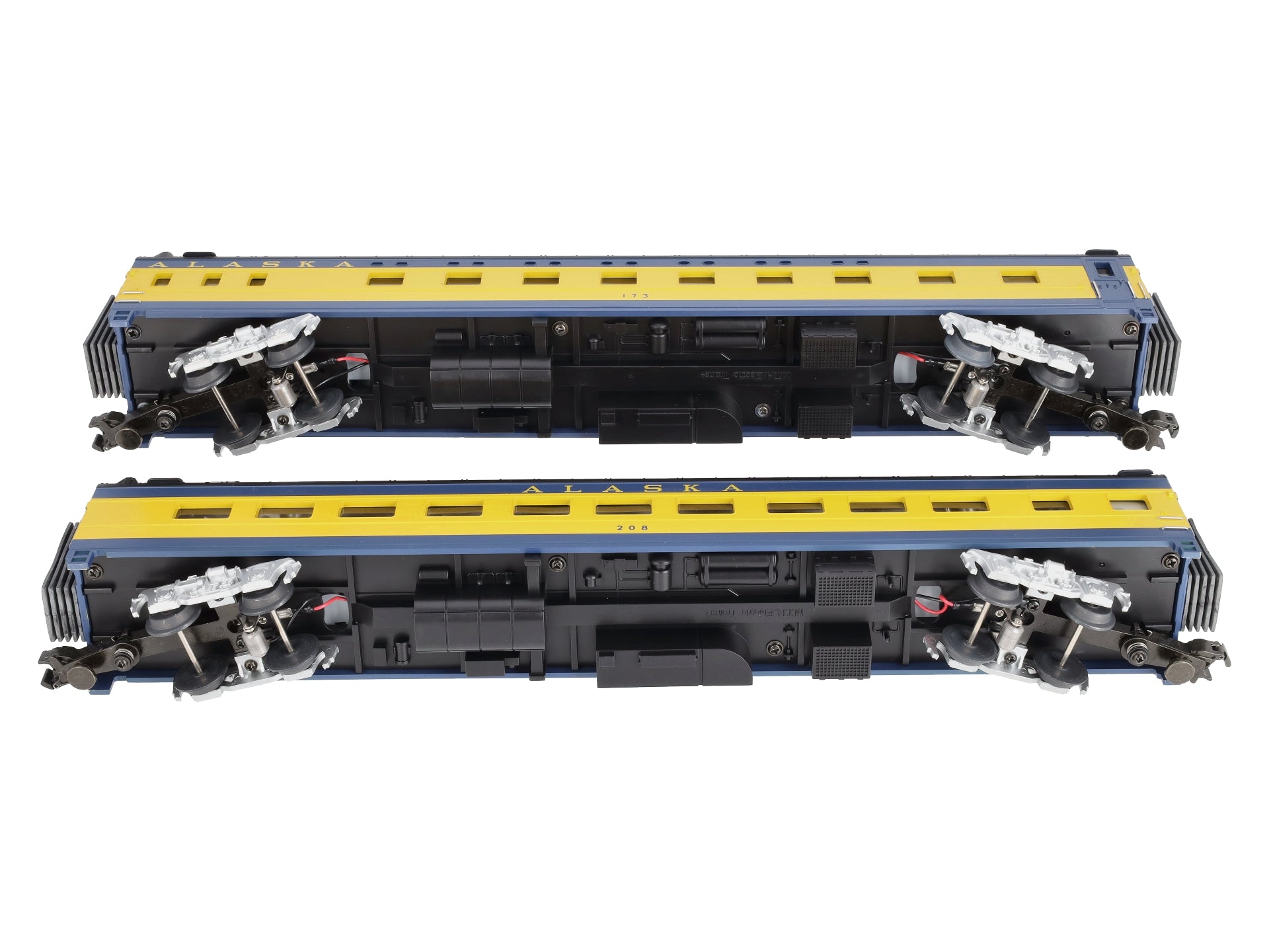 MTH 20-6618 O Alaska 70' Streamlined Sleeper/Diner Passenger Car Set (Set of 2) LN/Box