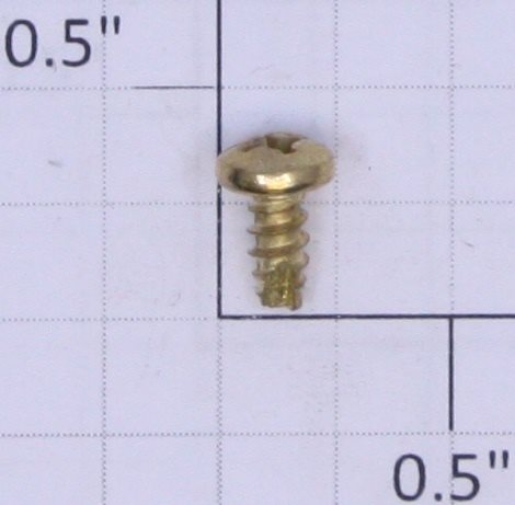 Lionel #6 x 5/16" Gold Iridate Pan Head Phillips Self Tapping Screw