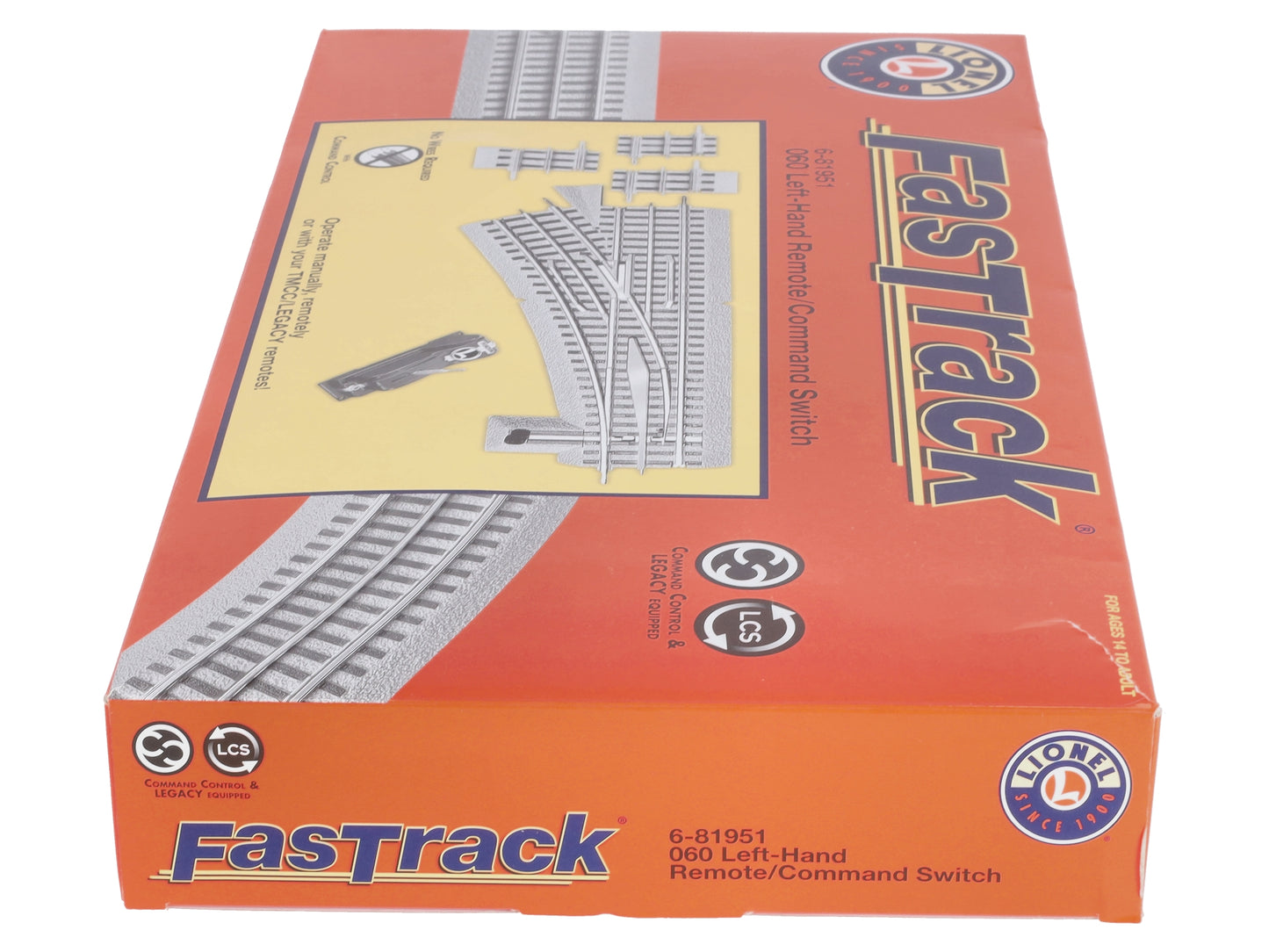 Lionel 6-81953 O-72 Left Hand Remote Fastrack Switch Turnout EX/Box