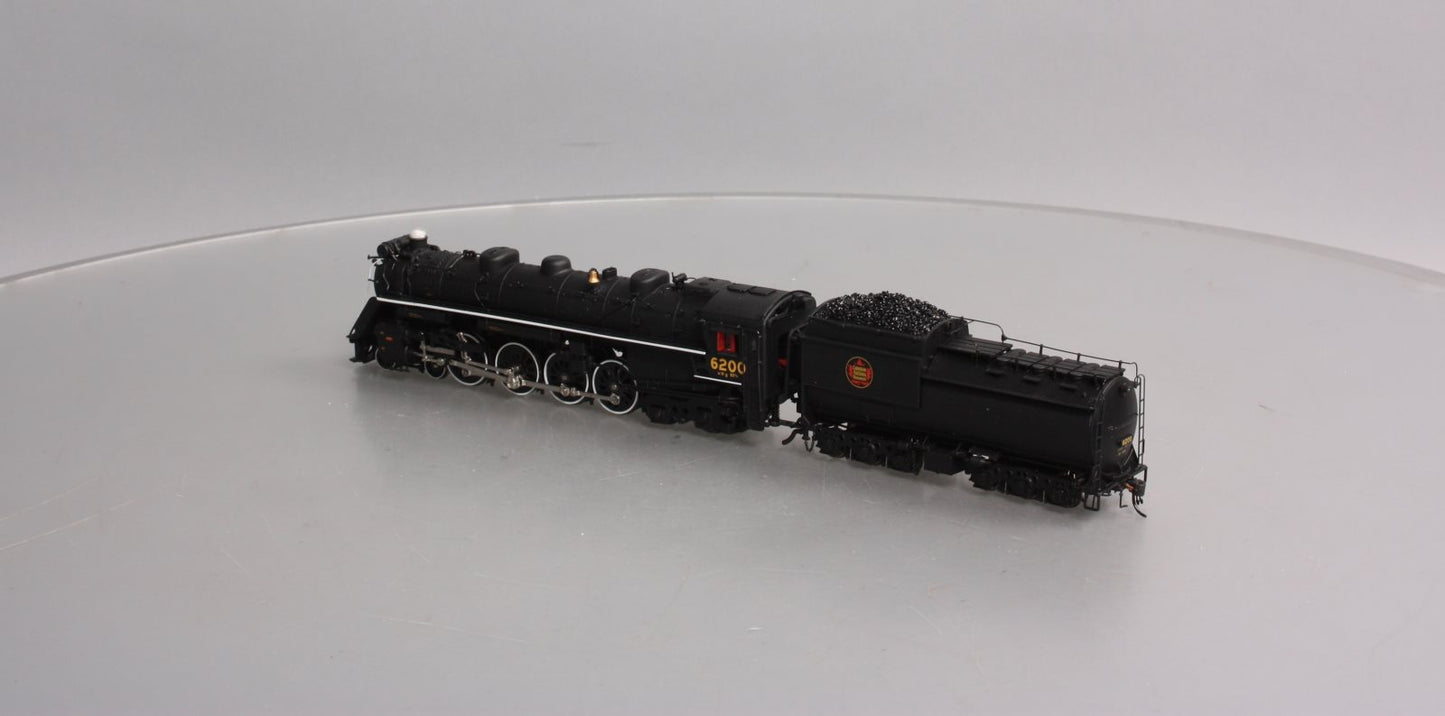 True Line 303000 HO Scale CN U2g Northern Steam Locomotive #6200 w/DCC/Sound LN/Box