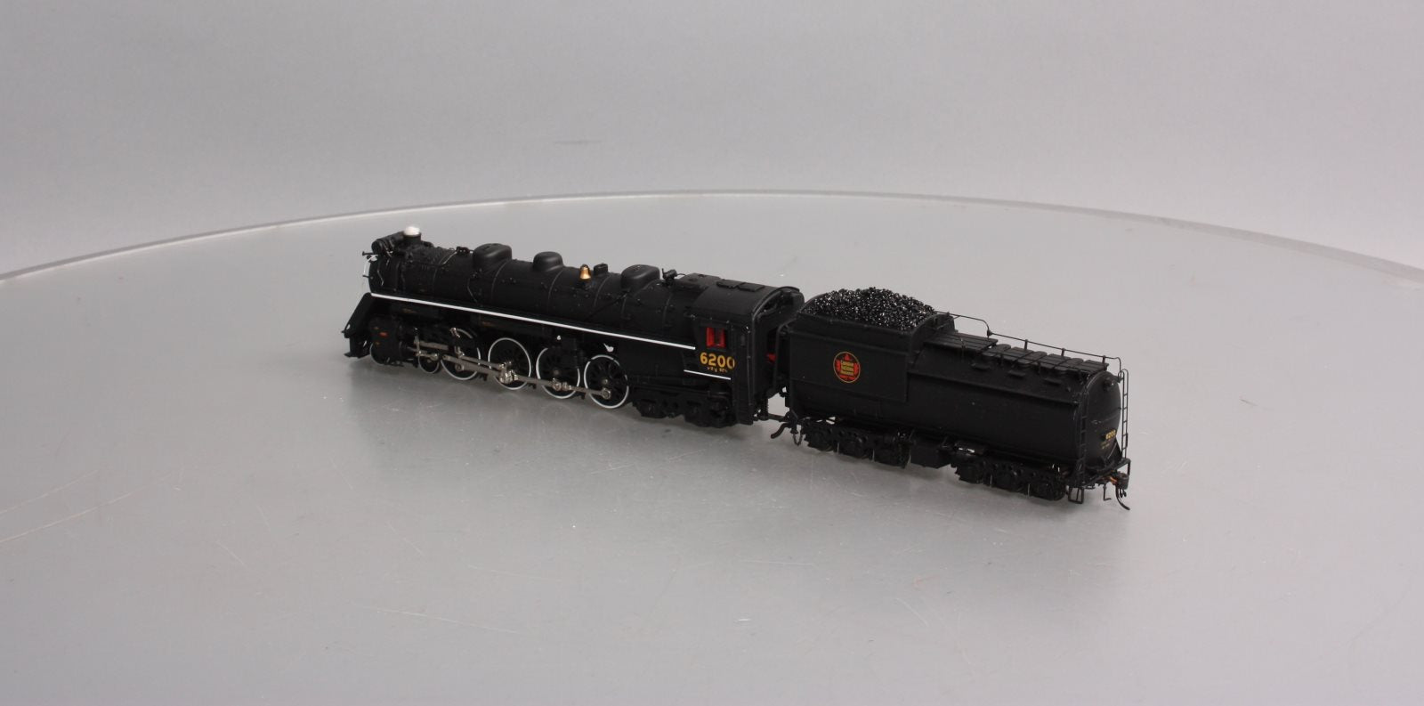 True Line 303000 HO Scale CN U2g Northern Steam Locomotive #6200 w/DCC/Sound LN/Box