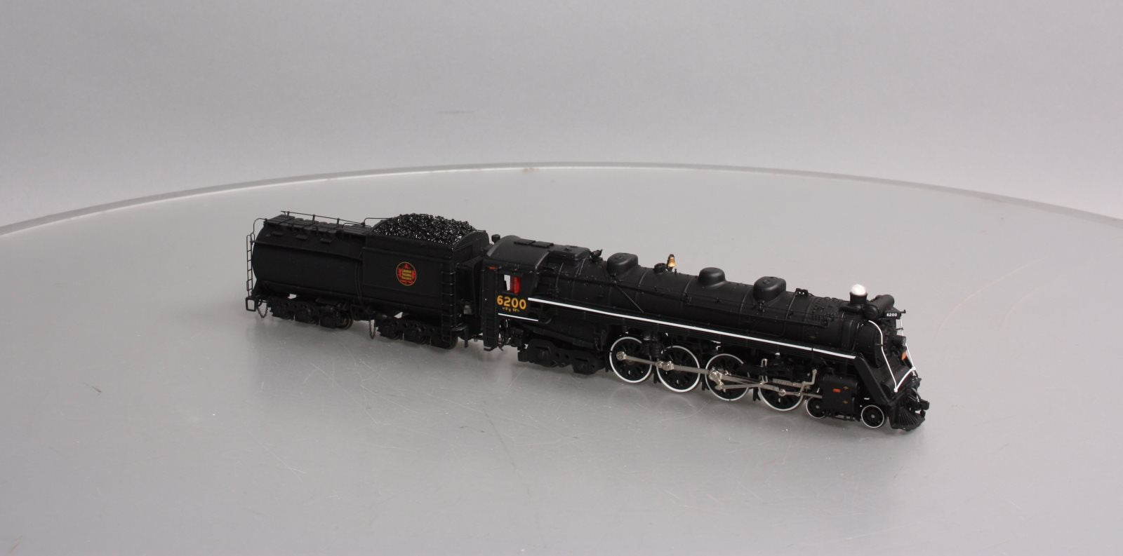 True Line 303000 HO Scale CN U2g Northern Steam Locomotive #6200 w/DCC/Sound LN/Box