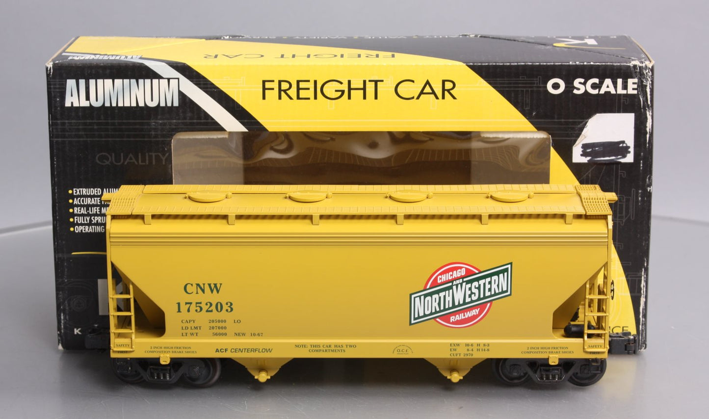 K-Line K6242-1311 C&NW 2 Bay Center Flow Modern Hopper #175203 LN/Box