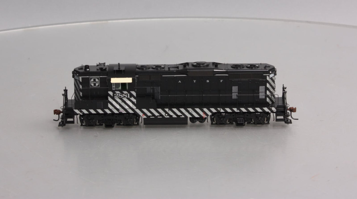 Athearn G62634 HO Santa Fe GP7 Dual Service with DCC & Sound Zebra #2881