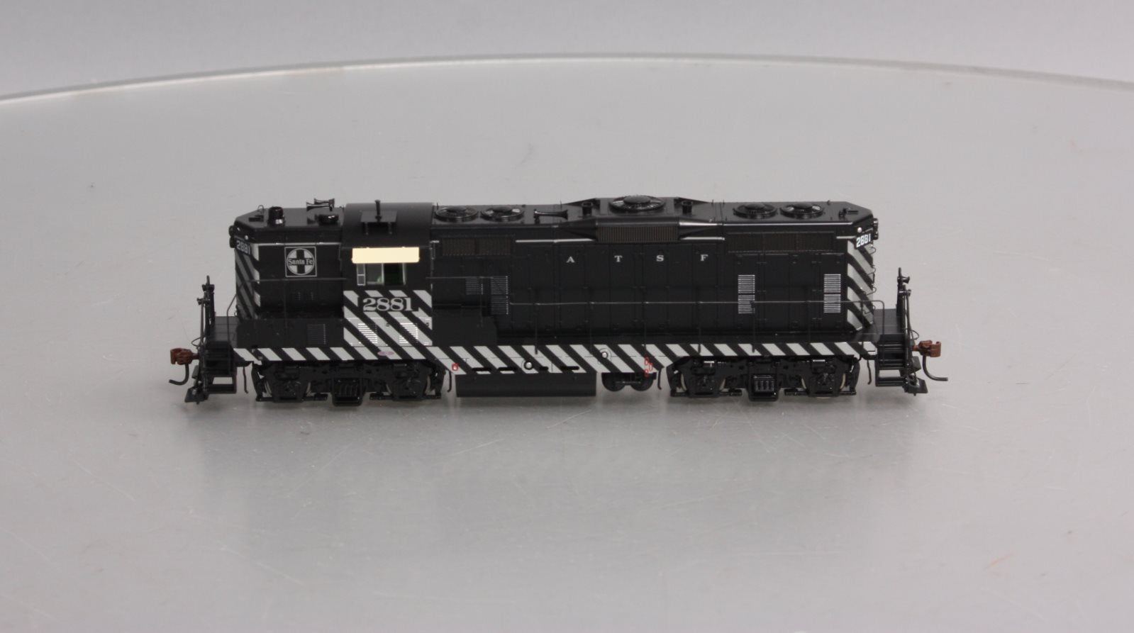 Athearn G62634 HO Santa Fe GP7 Dual Service with DCC & Sound Zebra #2881