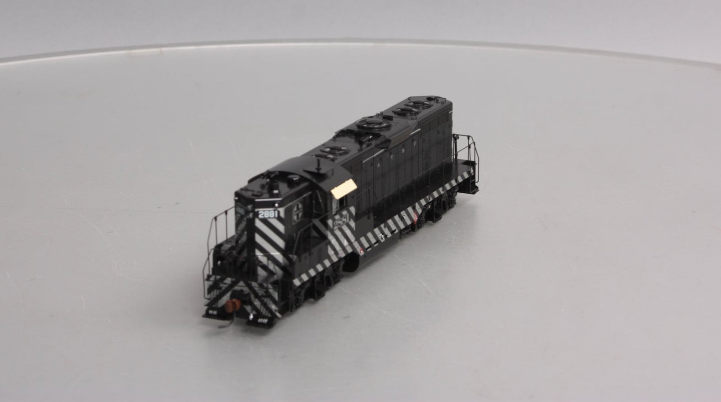 Athearn G62634 HO Santa Fe GP7 Dual Service with DCC & Sound Zebra #2881
