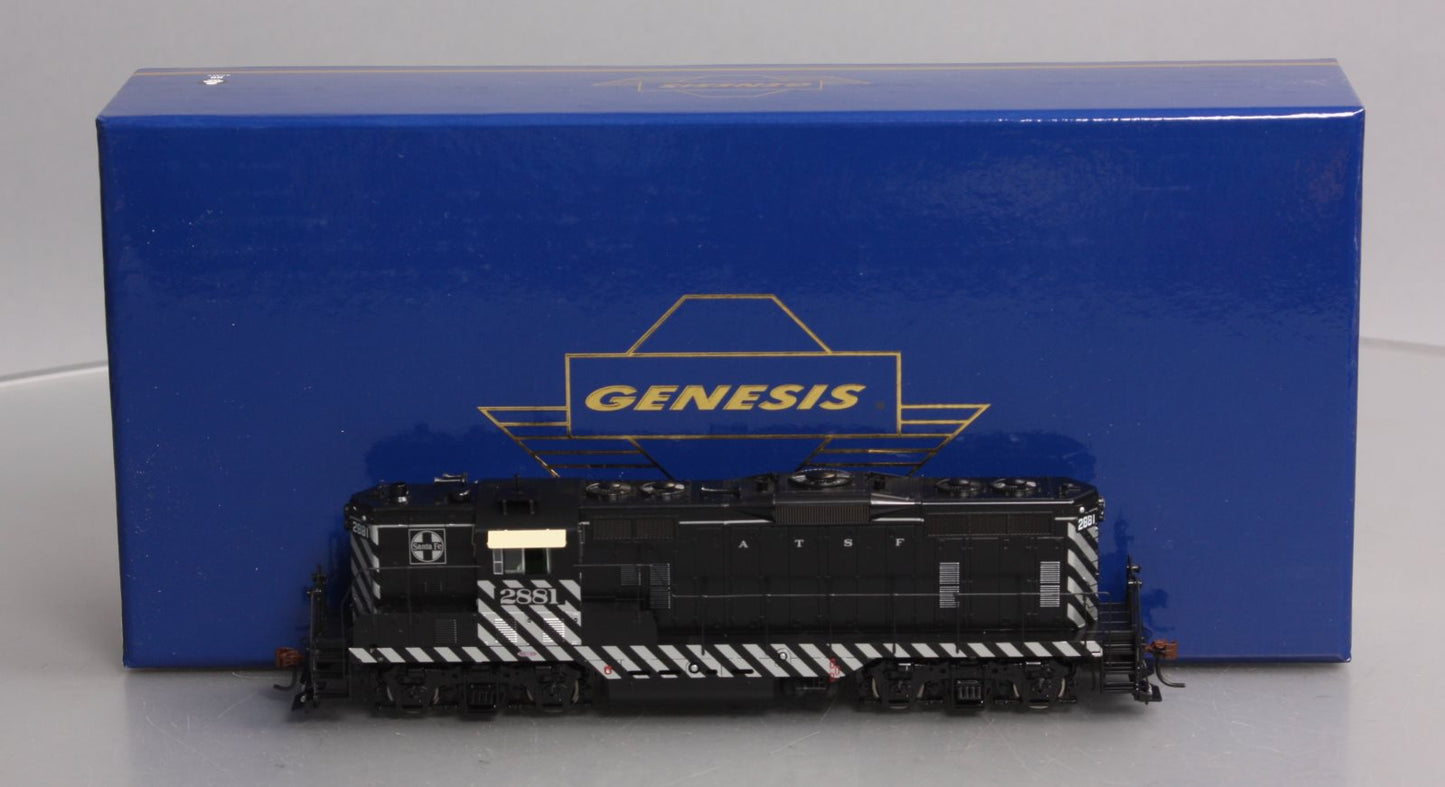 Athearn G62634 HO Santa Fe GP7 Dual Service with DCC & Sound Zebra #2881