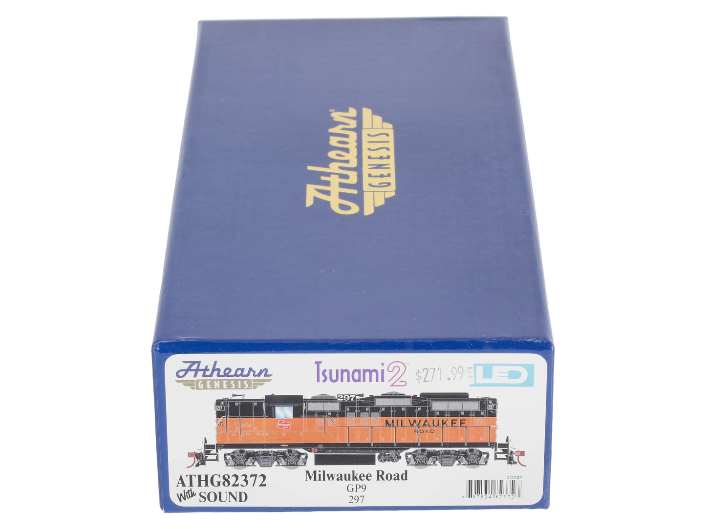 Athearn G82372 HO Milwaukee Road GP9 Diesel Locomotive with DCC & Sound #297