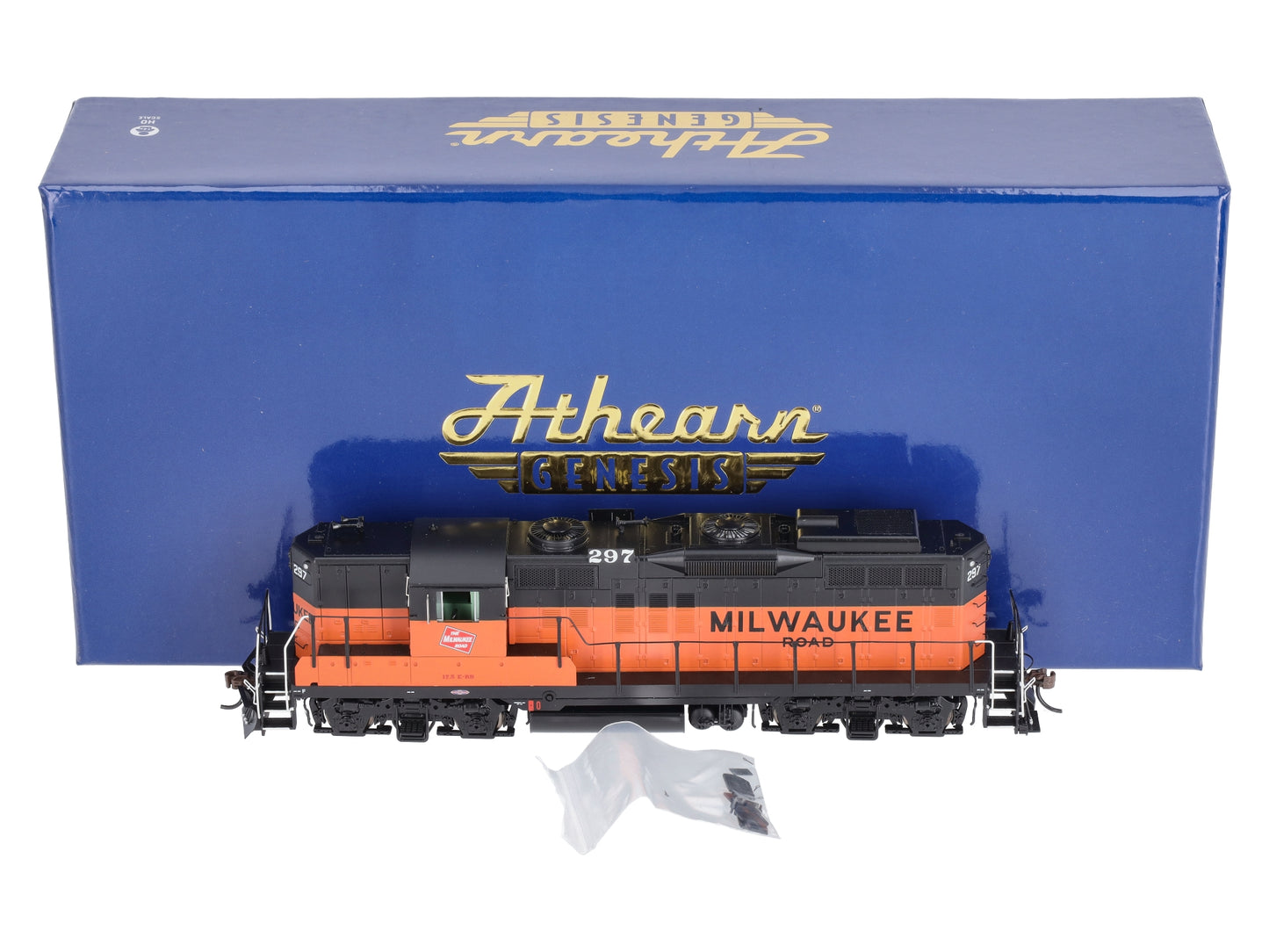 Athearn G82372 HO Milwaukee Road GP9 Diesel Locomotive with DCC & Sound #297
