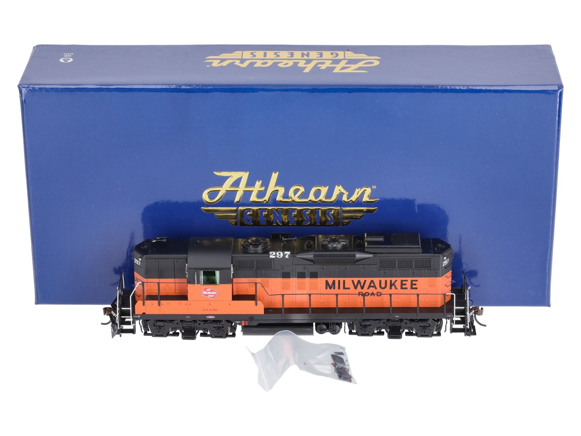Athearn G82372 HO Milwaukee Road GP9 Diesel Locomotive with DCC & Sound #297