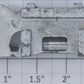 Lionel 2328-88 Silver Narrow Crimp GP Truck Side