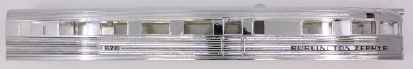 Lionel 38863-2 CB&Q Zephyr Observation Passenger Car Shell #570