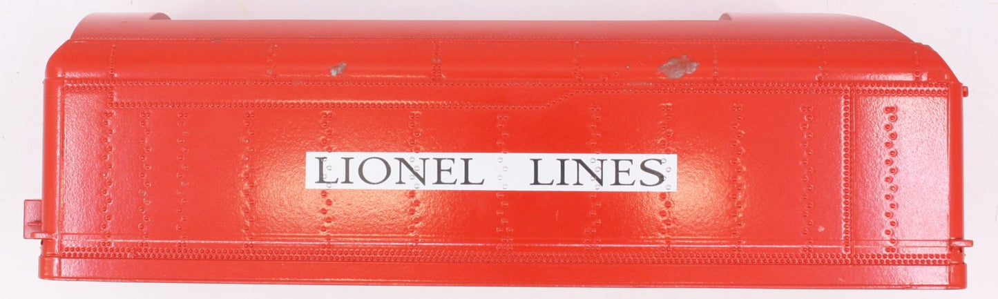 Lionel 28012-T20 Red Commodore Vanderbilt 4-6-4 Hudson Tender Body Shell