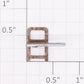 Lionel 18953-346 Left Hand Rear Ladder Steps