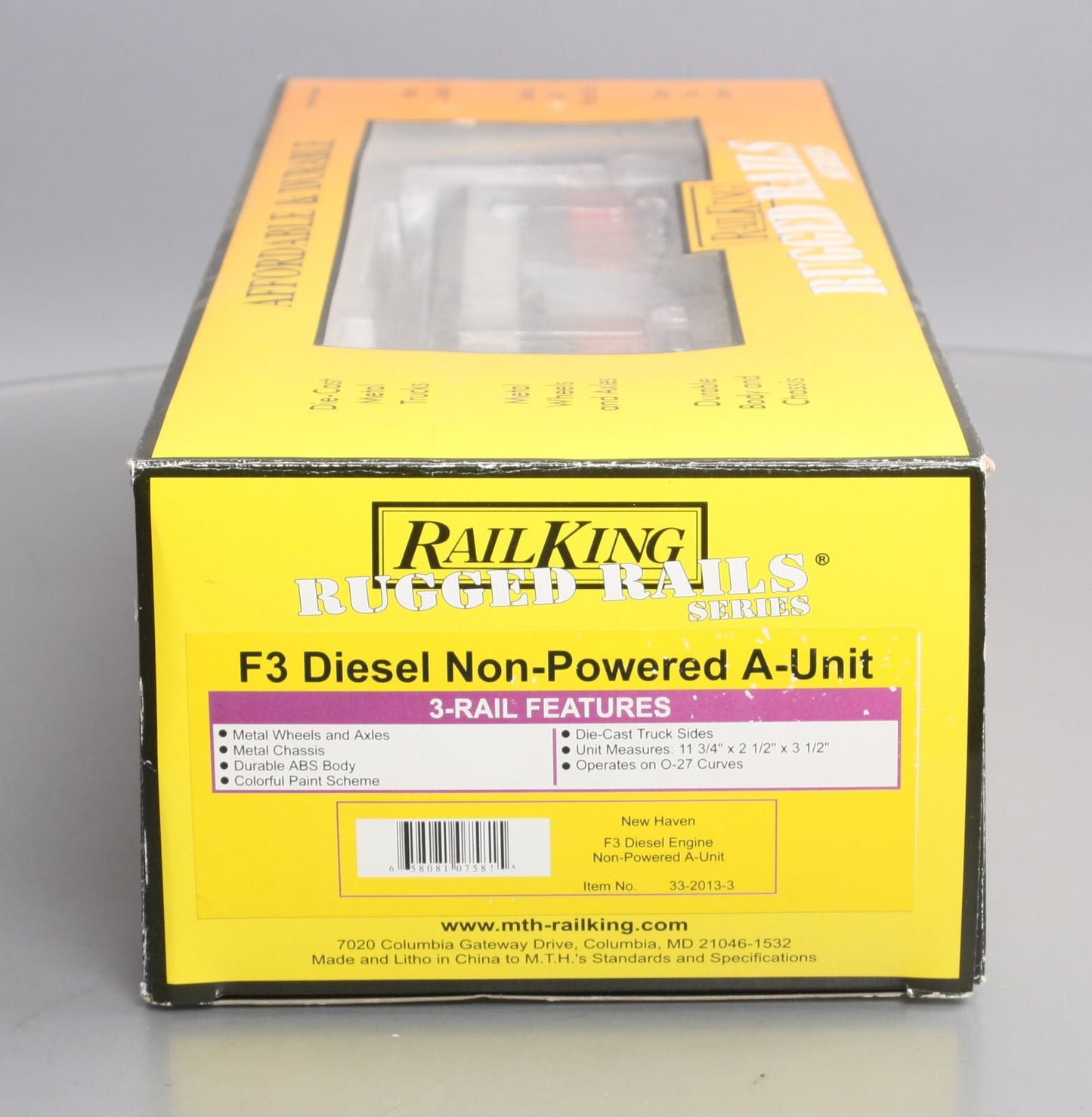 MTH 33-2013-3 O Scale New Haven F-3 A Non-Powered Diesel Engine #489