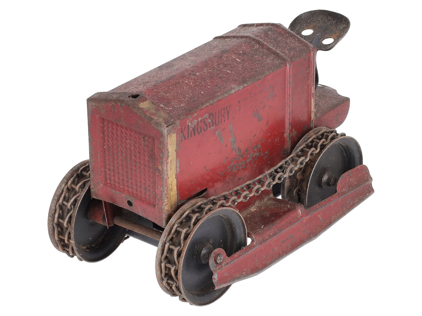 Kingsbury Toys Vintage Tinplate Wind Up Tractor Toy VG