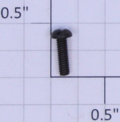 Lionel #4-48 x 3/8" Black Round Head Slotted Handrail Screw
