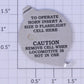 Lionel 2023-38 Battery Cover Plate with Lettering and Battery Contact
