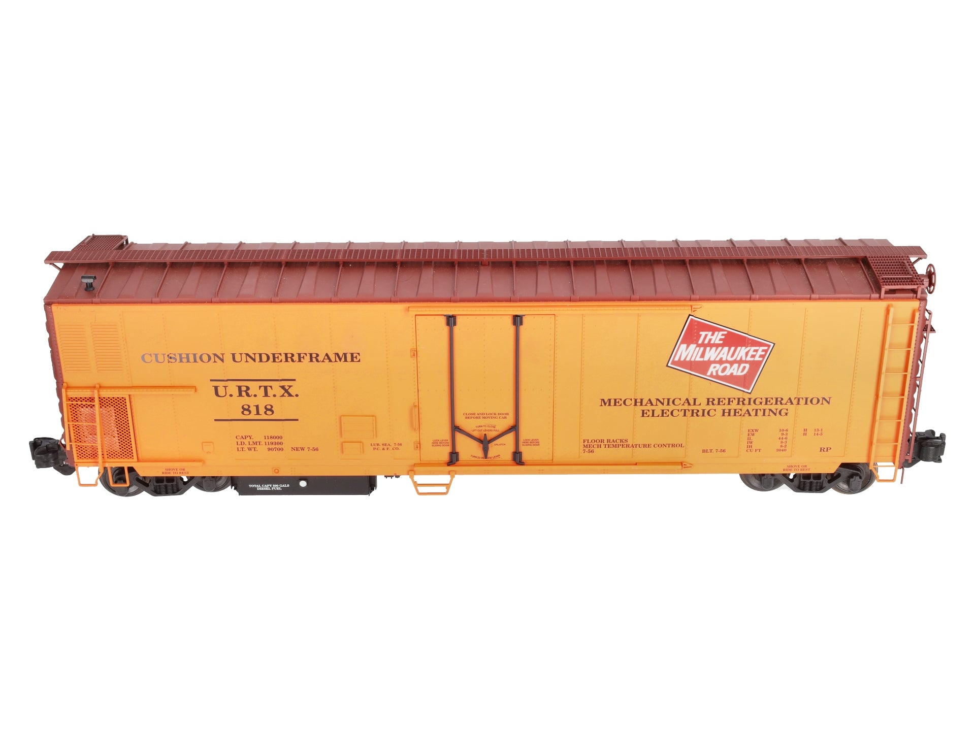 USA Trains R16713 G Milwaukee Road 50ft. Mechanical Refrigerator Car #818