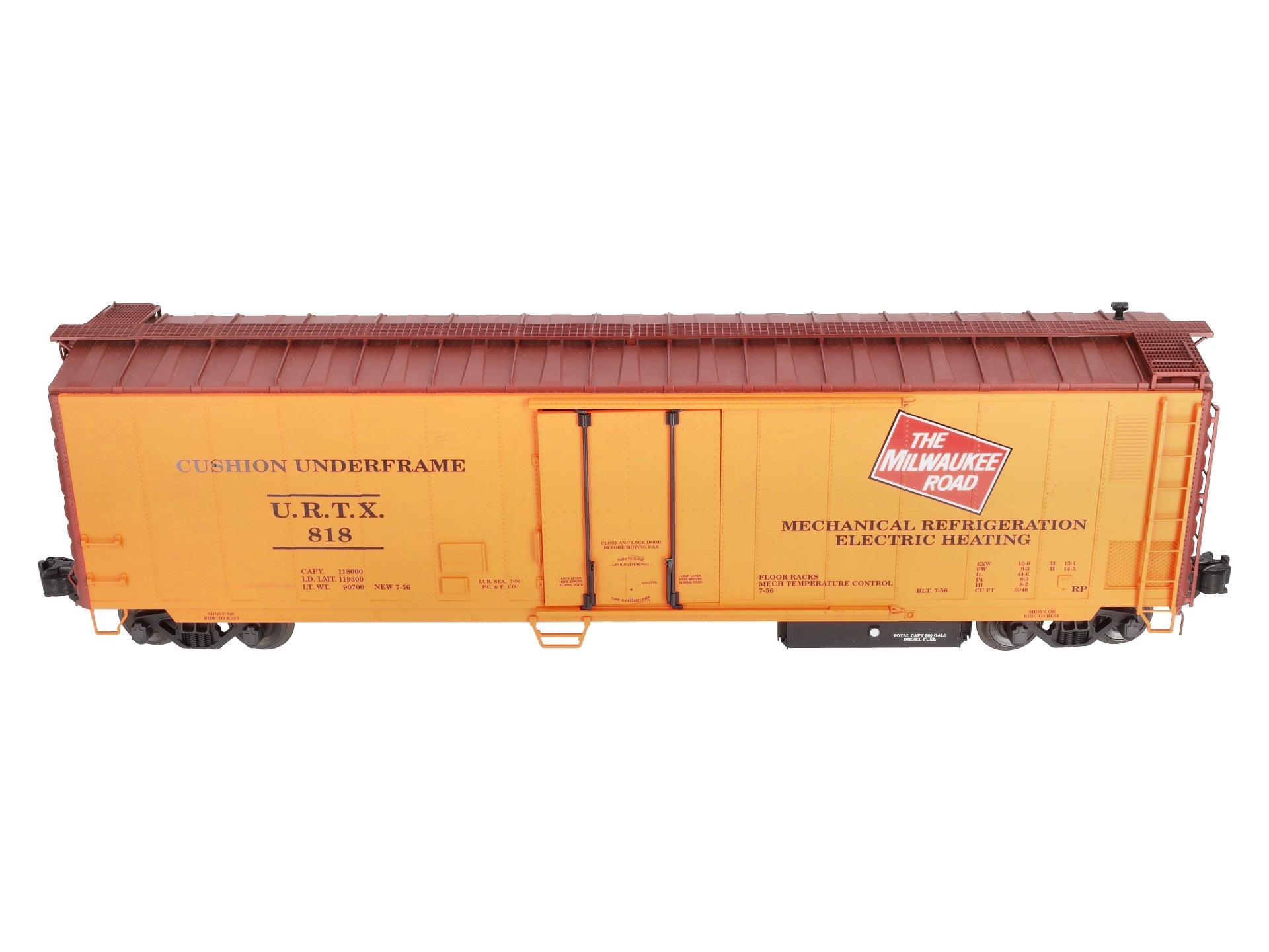 USA Trains R16713 G Milwaukee Road 50ft. Mechanical Refrigerator Car #818