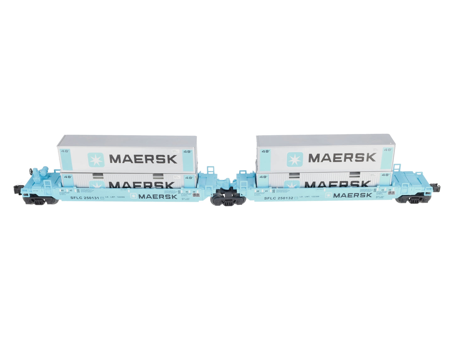 Lionel 6-36935 O Maersk Intermodal Maxi-Stack Car EX/Box