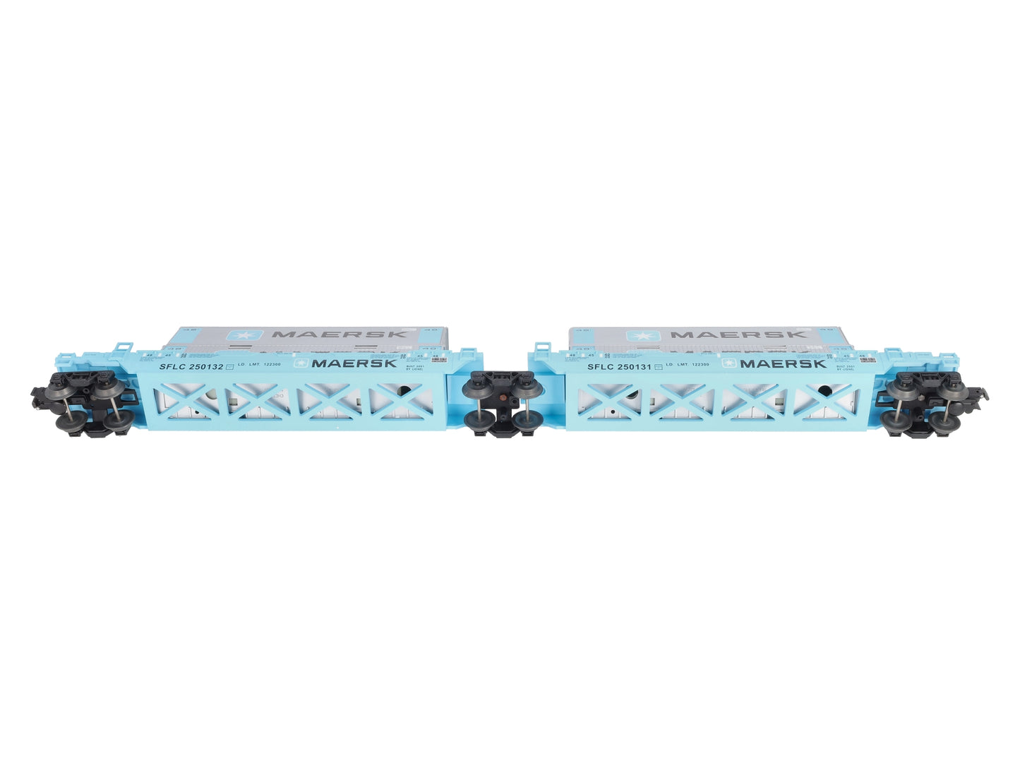Lionel 6-36935 O Maersk Intermodal Maxi-Stack Car EX/Box