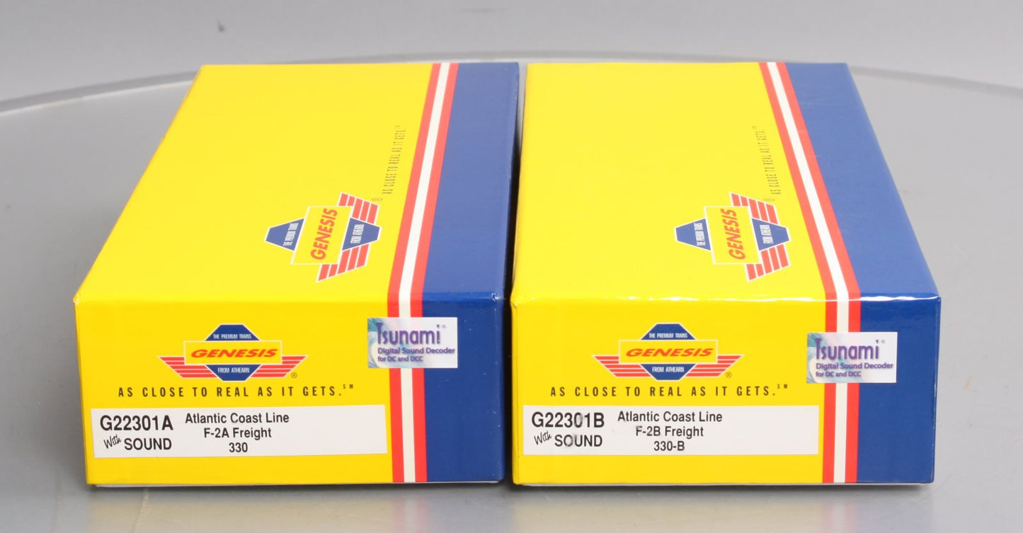Athearn G22301 HO ACL F2A/B Diesel Locomotive w/DCC & Sound (Set of 2)
