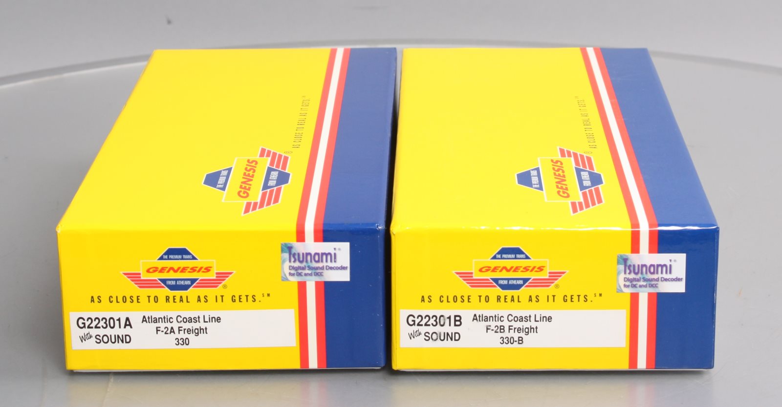 Athearn G22301 HO ACL F2A/B Diesel Locomotive w/DCC & Sound (Set of 2)