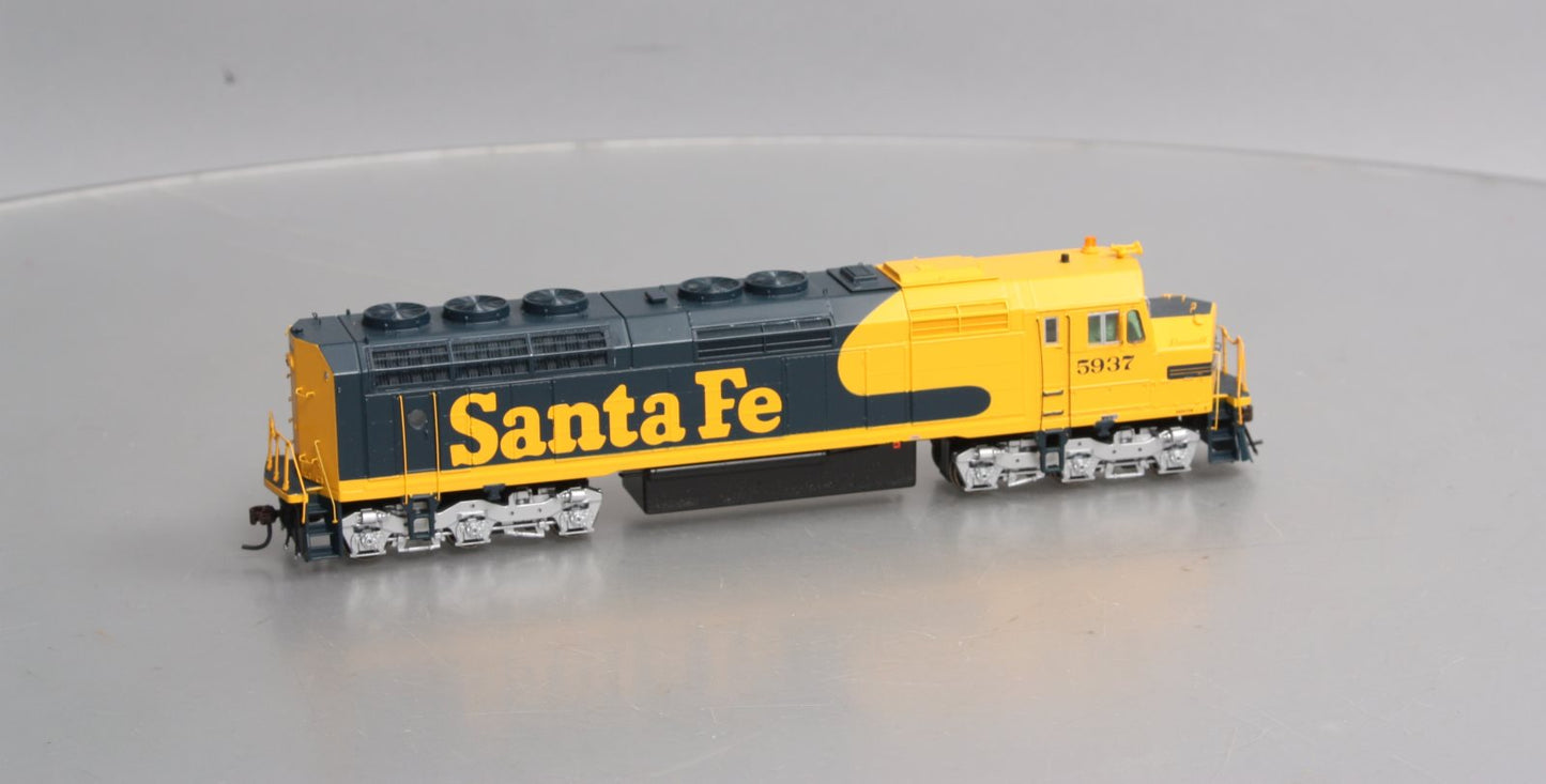 Athearn G67635 HO Santa Fe/Warbonnet F45 Diesel Locomotive w/DCC & Sound #5937