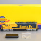 Athearn G67635 HO Santa Fe/Warbonnet F45 Diesel Locomotive w/DCC & Sound #5937