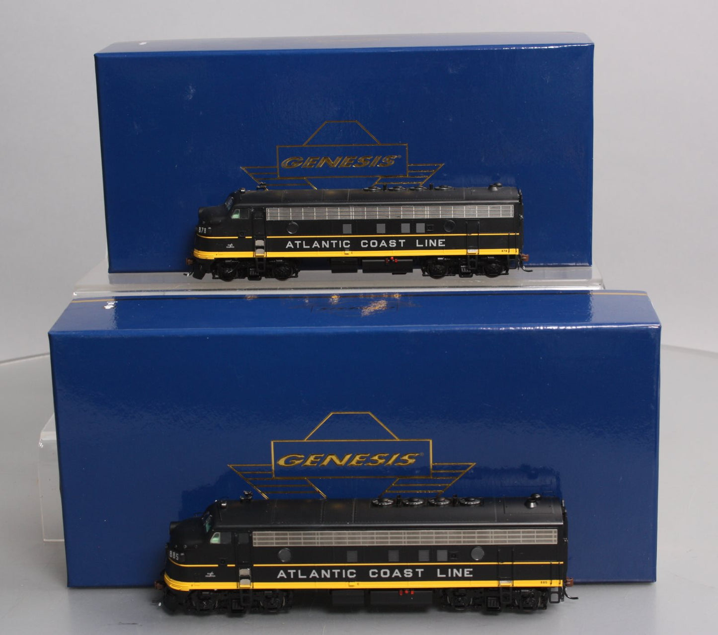 Athearn G22649 HO Atlantic Coast Line FP7 A/A Set #878/#885 w/DCC & Sound