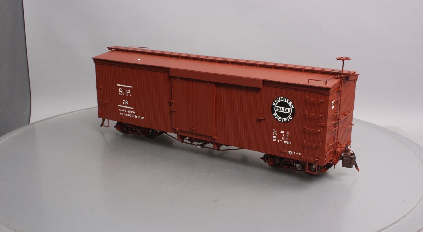 Bachmann Spectrum 88096 G Southern Pacific Narrow Gauge Boxcar #38 LN/Box
