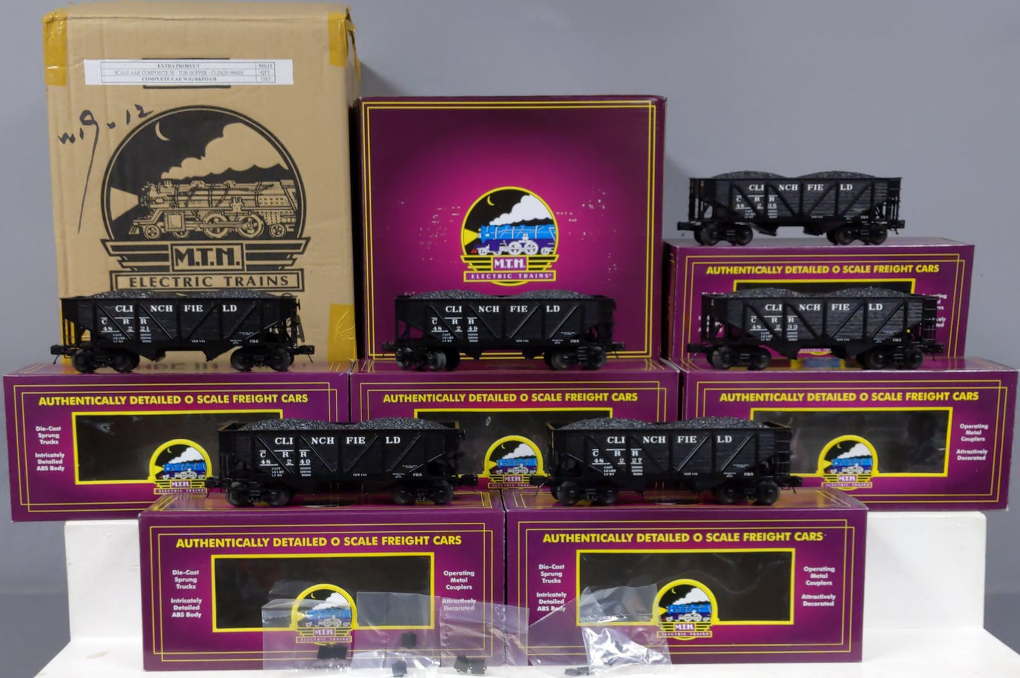 MTH 20-90620 O Clinchfield 34' Composite Hopper Car Set (Set of 6)