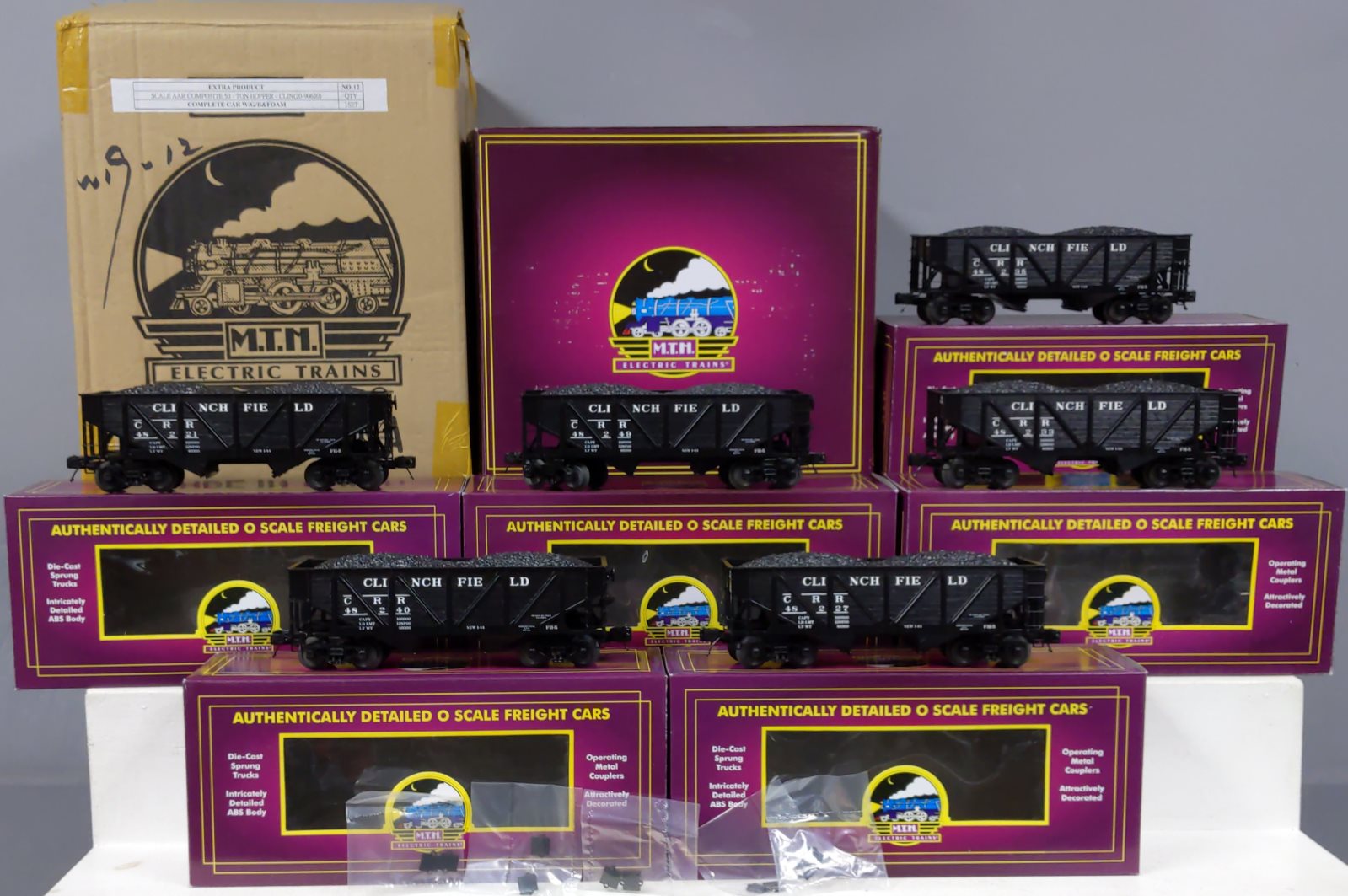 MTH 20-90620 O Clinchfield 34' Composite Hopper Car Set (Set of 6)
